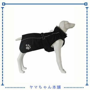 ASMPET ドッグウェア ペット服 秋冬 防寒着 犬 ベスト 綿服コート 防水 暖かい 犬 服 ダウン 愛犬のお散歩 中型犬 服 防寒 防雪 犬 コー