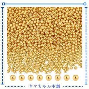 OLYCRAFT 2400個 ビーズ パールビーズ プラスチックビーズ 穴なし アクリルパールビーズ 4mm レジンクラフト ネイルアート 光沢 丸玉 手