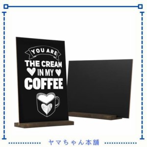 TOYMYTOY メニューボード 看板 卓上 ミニ黒板 両面黒板 メニュースタンド 両面 メッセージボード 装飾黒板 お店看板 伝言板 テーブル番号