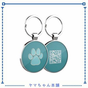 DISONTAG 愛犬用 迷子札 名札 QR Online-ID タグ ペットメディカルタグ 小型/中型/大型犬・猫用首輪に使用 紛失して回収 - 予防接種証明