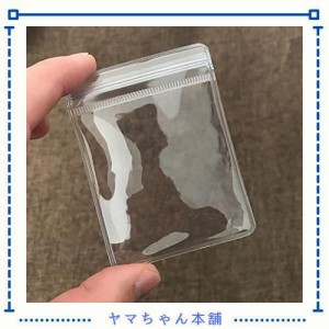 100枚入 ジュエリー袋 pvc アクセサリー 袋 ジップ パッキング ビニール 変色防止 クリア ミニ ジッパー付き袋 密封 包装袋 抗酸化 チャ