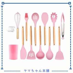 hiino kano キッチンツール セット 調理器具 製菓器具 台所用品 耐熱シリコン 木製ハンドル 食洗機対応 和洋中料理に適用 抗菌 傷つかな