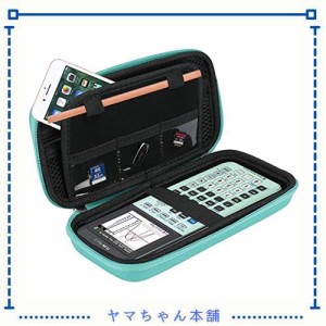 ProCase [電卓用] EVA ハードケース 防水 衝撃吸収 トラベル収納ポーチ 適用機種：Texas Instruments Ti-84 Plus グラフ電卓 - ミント