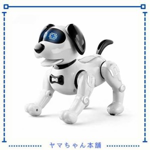 ロボットおもちゃ 犬 子供のおもちゃ 男の子 女の子おもちゃ 誕生日 クリスマスプレゼント「日本語の説明書付き」ホワイト