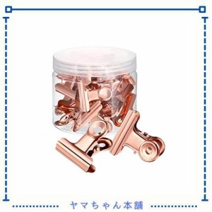 目玉クリップ 18個入り 3.8cm 金属製 錆にくく クリップ 文房具 オフィス 万能クリップ 密封クリップ 食品保存 写真フォルダ ダブルクリ