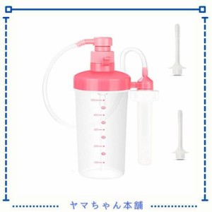 浣腸 クリーンシャワー多目的洗浄器 エネマシリンジ 手動ポンプ式 浣腸器 便通 開発 男女兼用 60cm専用チューブ１本と交換ノズル３本付き