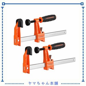 JORGENSEN Fクランプ クランプ 最大締付力136kg 口開き150mm DIY工具 木工 接着 強力 固定 溶接 作業 切削 締付 F型 2個セット