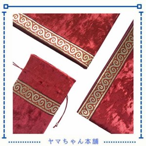 タロットクロス ベルベット タロットカード用 大判 厚手 占いマット タロットテーブルクロス 65×65cm ポーチ付き プロ仕様 高級 手品 マ