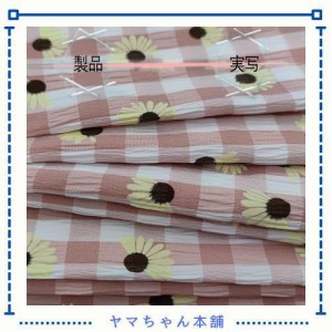 Aicvhinワンピース生地 刺繍生地 布 綿 プリントレース 生地 布 ひまわり大花柄 小花柄 ハンドメイド 夏祭り和服 涼しげ ハンドメイド用