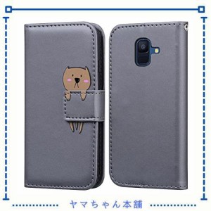 Ailisi 対応 Samsung Galaxy Feel2 ケース 手帳型 サムスン ギャラクシーFeel2 SC-02L docomo カバー 女性 人気PUレザー財布型 Bear 可愛