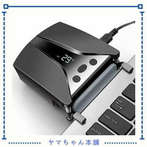 LC06吸引式ノートPC冷却ファン Switch冷却ファン pcクーラーファン コンパクトサイズ 静音 温度が表示され ファンスピード調整ができ USB