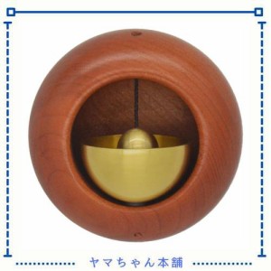LUMBO ドアベル 優しい音のドアチャイム 木製 真鍮 玄関 磁石 ホーム 店舗 (くらんぼの木)