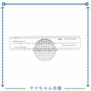 Medarchitect 航空プロッター、航空計算尺、パイロット用の8つの機能、学生用アクセサリー回転方位プロッター、WACチャート、ナビゲーシ