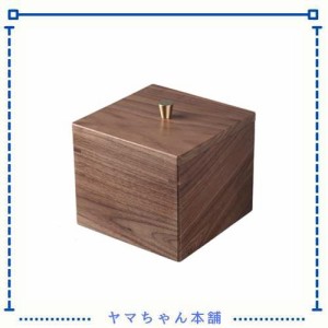 Sakulaya 収納 ボックス 木製 小物収納 木箱 蓋付き 小物入れ ボックス 卓上収納 コーヒーフィルターケース 胡桃の木