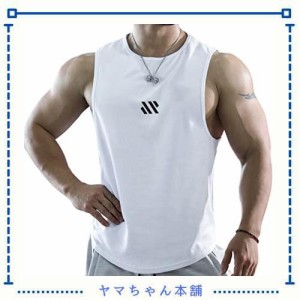 [iEndyCn] メンズ タンクトップ トレーニング ノースリーブ フィットネスTシャツ 筋トレ スポーツインナー 袖なし スポーツウェア ボディ