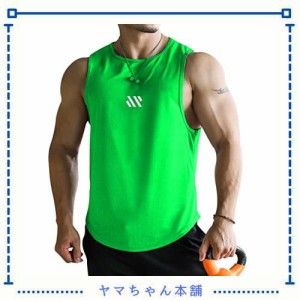 [iEndyCn] メンズ タンクトップ トレーニング ノースリーブ フィットネスTシャツ 筋トレ スポーツインナー 袖なし スポーツウェア ボディ