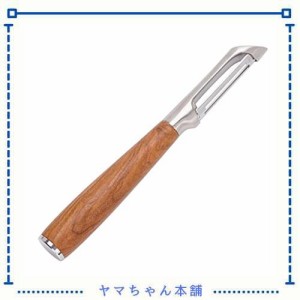FEILINGDIキッチン304ステンレス鋼 木製の持ち手 ピーラー 野菜 果物 皮剥き器 (I型)