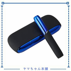 Sonile 対応IQOS3＆3 duo メッキ キャップ ＆ メッキ ドアカバー セット互？ アイコス3カバーCAP (ブルー)