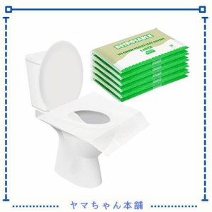 WWW 使い捨て 便座カバー 便座シートペーパー 流せる 使い捨てトイレシート 50枚入り コンパクト 防災 抗菌 防臭 大きめサイズ 補助便座