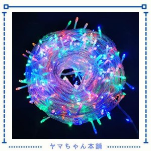 LEDイルミネーションライト 500球 30m クリスマス飾り 8パターン 部屋 LED電飾 屋外 防水 パーティー・イベント装飾 記憶機能付き 複数連