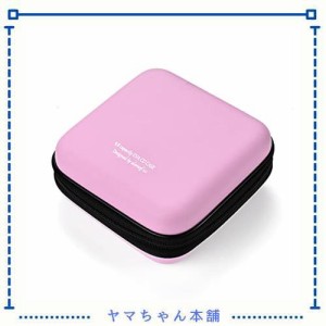 LIOVODE 48枚収納 CDケースポータブルEVA blu-ray ディスク収納ケース 大容量 DVD/VCD 収納 (48枚, ピンク48)