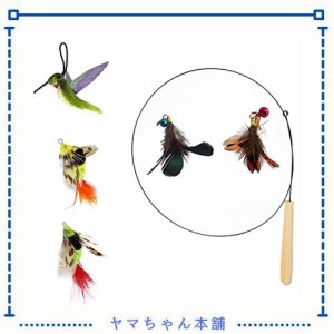 3 of Ni ねこじゃらし 羽 猫 おもちゃ 虫 6 点セット(ハチドリとミツバチ)