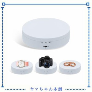 Mcbazel 360度回転台 荷重3KG 直径13.8CM 展示用 電動ターンテーブル 回転式ディスプレイスタンド プラモデル/フィギュア展示 時計回り/