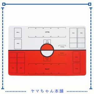 OTOlife プレイマット 72 × 46cm 軽量で、子供が運ぶのに適しています 全面縫製仕様 ラバープレイマット 滑り止め 収納袋付き カードゲ