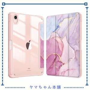 Fintie for iPad Mini 6 ケース 2021 8.3インチ 第6世代 透明バックカバー Apple Pencil 収納可能 Apple Pencil 2 ワイヤレス充電対応 三