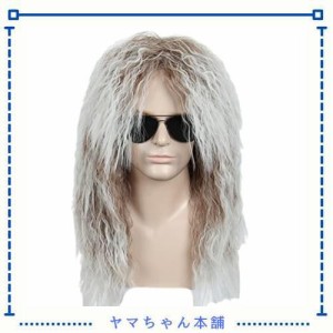 Linfairy Heavy Metal Rocker Adult Wig メンズコスチュームヘアアクセサリーヘビーメタルロッカーコスプレロング コスプレ ウィッグ (Sl