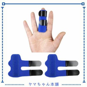 カラー：ブルー、ブラック、赤の合計：2 指サポーター ゆびさっく 指 サポーター 手首 腱鞘炎 固定 ばね指 中指 関節 指のサポーター 指