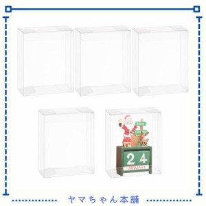 BENECREAT 30個 PVC透明プラスチックケース 長方形 10.8x8.5x4cm 保護シート付き 折り畳みボックス プレゼント クリアギフトボックス 小