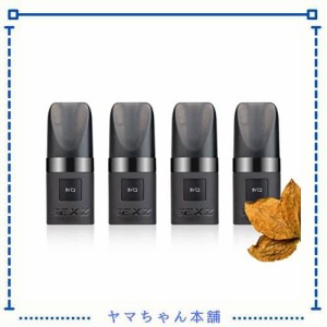 電子タバコ 交換フレーバー 互換カートリッジ Pod RELX交換用ポッド クラシックスモーク2.0ml 4個入り 爆煙 ニコチン無し タール無し WOO