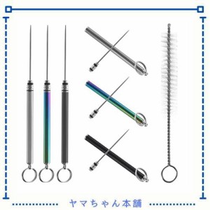 BelleAngle Toothpicks？ 爪楊枝 つまようじ 携帯用 チタン製 4点セット 携帯 トラベル 旅行 持ち運び オフィス 歯 オーラルケア