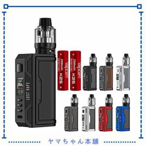 【爆煙】LOST VAPE THELEMA QUEST 200W BOX KIT ロストベイプ セレマ デュアルバッテリー＋Vapcell 18650 ２本セット VAPE（ベイプ） (Bl