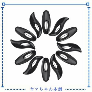 WANDIC 安全ピン, 50個 黒のプラスチックカバーピンスカーフ安全ピン, ヒジャーブサリピン, ブローチピン, 安全ロック大人用おむつピン（