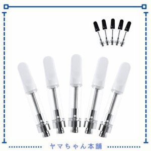 電子タバコ交換用CBDアトマイザー 510規格対応 5本セット 1.0ml ドリップチップ 互換性広い セラミック製 互換用アトマイザー 液漏れ防止