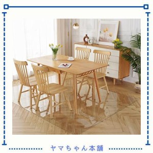 MingXiu ダイニングマット 透明 200*230cm 特大サイズ 床を保護するダイニングマット 厚さ1.5mm ダイニングテーブル マット 透明 クリア