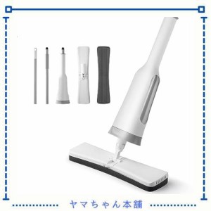 Eyliden 吸水モップ スポンジモップ モップ 掃除用品 絞り器付き 掃除ブラシ付き 水切りワイパー付き 水拭きモップ 床掃除 吸水力