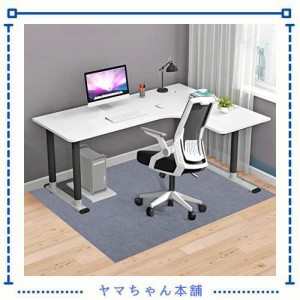 チェアマット 160×130cm 厚み4mm 床保護マット デスクごとチェアマット ズレない デスク 椅子 マット 吸音 床傷防止 滑り止 床暖房対応 