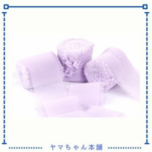 Joycrosso シフォンリボン 3巻 幅4cm×4.5M/巻 手芸 服飾 結婚式 ブライダルブーケ ギフトラッピング リボン #430-ラン