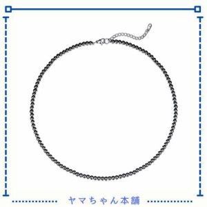 ASGEM 磁気ネックレス 磁石110個 メンズ 強力 人気 4mm テラヘルツ 天然石 じきねネックレス レディース メンズ アレルギー対応 プレゼン