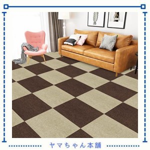 HUIJIE ジョイント マット 吸着 滑り止め カーペット パズルマット30x30cm 40枚 大判 防音 フローリング 防音マット 床の保護と装飾 ずれ