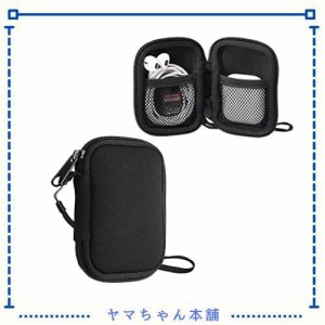 kwmobile 対応: in-ear Headphones ケース - イヤホンケース ネオプレン ポーチ 6 x 9 cm 黒色