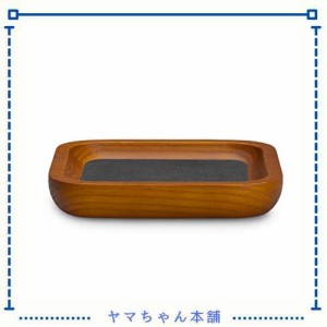 Woodten小物トレイ ダークグレー木製ジュエリートレイ アクセサリートレイ リング＆イヤリングトレイ 小物 収納 木製ジュエリートレイ、