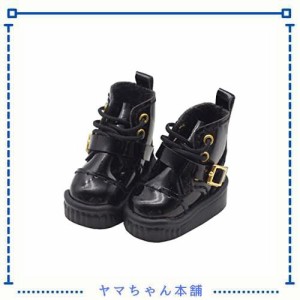 rakulifey オビツ11靴 ブーツ ＯＢ11用シューズ オビツドール11ｃｍ用品 5色 誕生日プレゼント (ブラック)