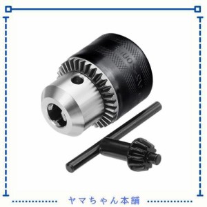 Wolfride 1.5-13mmドリルチャック 変換チャック 電動ドリルチャック キー付きチャック インパクトレンチ変換用 ドリルビット用 ドリルア