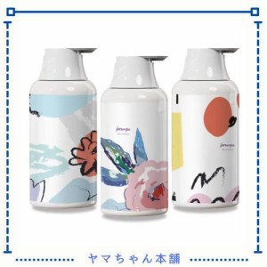 シャンプーボトル ディスペンサー 3本セット 詰め替えボトル 容器 おしゃれ 浴室 洗面所 食器用洗剤 適用 (500ml, paint)