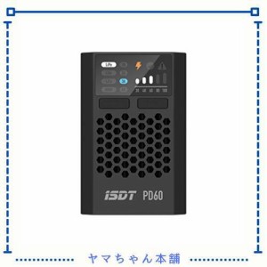 ISDT PD60 XT60コネクタ 60W 6A バッテリーバランス充電器 Type-C 入力 1-4S Lipoバッテリー Life Lilon LiHv Pb NiMH XT60用