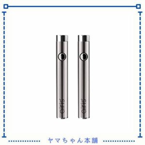 (2個入り-銀) Airistech airis V2.0 Quaser バッテリー 350mAh 510スレッド対応 CBDワックス CBDリキッド mod ヴェポライザー cbd 電子タ